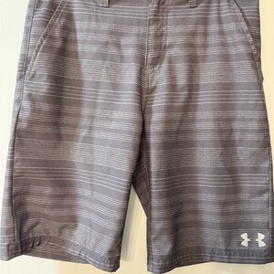 Under Armor Striped Gray Shorts